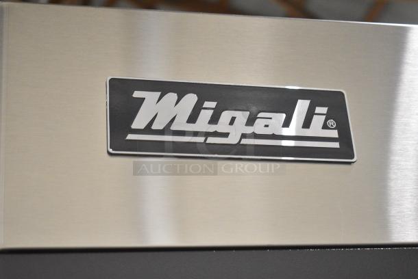 BRAND NEW SCRATCH AND DENT! 2024 Migali C-1F-HC Stainless Steel Commercial Single Door Reach In Freezer w/ Poly Coated Racks. 115 Volts, 1 Phase. Serial C-1F-HCN5MT002. Tested and Working! - Image 4 of 6