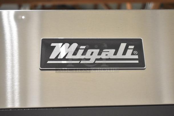 BRAND NEW SCRATCH AND DENT! 2024 Migali C-2F-HCN45T015 Stainless Steel Commercial 2 Door Reach In Freezer w/ Poly Coated Racks. 115 Volts, 1 Phase. Serial C-2F-HCN45T015, Tested and Working! - Image 4 of 7