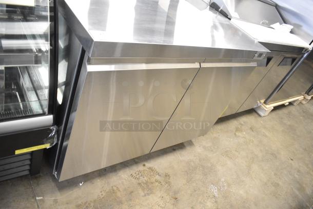 BRAND NEW SCRATCH AND DENT! Atlas Air TUC-48BR Stainless Steel Commercial 2 Door Undercounter Cooler on Commercial Casters. 115 Volts, 1 Phase. Serial ST2300201TU48R22A001. Tested and Working! - Image 2 of 7