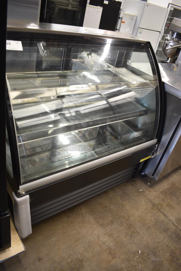 BRAND NEW SCRATCH AND DENT! BSS1285SG Metal Commercial Floor Style Deli Display Case Merchandiser. 115 Volts, 1 Phase. Tested and Working! - Image 2 of 8