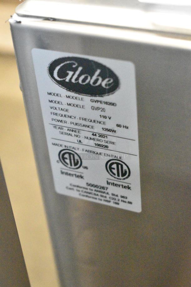 BRAND NEW SCRATCH AND DENT! 2021 Globe GVP20 Stainless Steel Commercial Countertop Vacuum Sealer 110 Volts, 1 Phase. Tested and Working! - Image 6 of 6