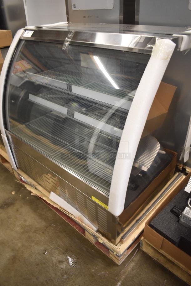 BRAND NEW SCRATCH AND DENT! STD4834S Metal Commercial Floor Style Deli Display Case Merchandiser. 115 Volts, 1 Phase. Tested and Working! - Image 2 of 4