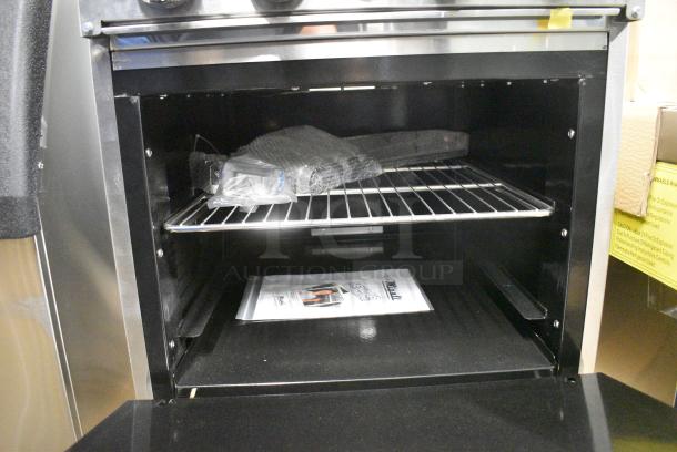 BRAND NEW SCRATCH AND DENT! Migali C-RO4 Stainless Steel Commercial Propane Gas Powered 4 Burner Range w/ Oven. Serial C-RO4USB200318100700920004. - Image 8 of 10
