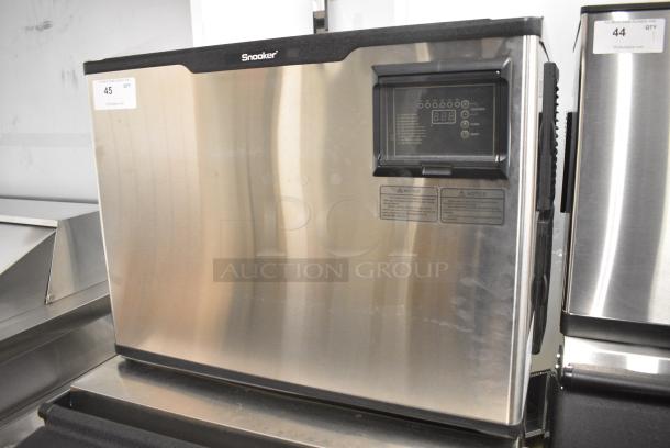 BRAND NEW SCRATCH AND DENT! 2024 Snooker SK-529 Stainless Steel Commercial Full Cube High Capacity Ice Head on Commercial Bin. 115 Volts, 1 Phase. Serial 09502304. - Image 4 of 7