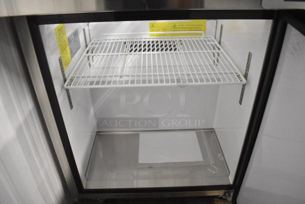 BRAND NEW SCRATCH AND DENT! Atlas Air ASP29M Stainless Steel Commercial Sandwich Salad Prep Table Mega Top Bain Marie on Commercial Casters. 115 Volts, 1 Phase. Serial T3770223XASP29M237001. Tested and Working! - Image 6 of 8