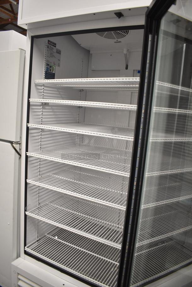 2021 True TSCI-600R-G-PH Metal Commercial Single Door Reach in Cooler Merchandiser w/ Poly Coated Racks. 115 Volts, 1 Phase. Tested and Working! - Image 4 of 6