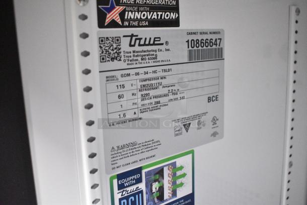 BRAND NEW SCRATCH AND DENT! 2024 True GDM-06-34-HC Metal Mini Cooler Merchandiser. 115 Volts, 1 Phase. Tested and Working! - Image 4 of 4