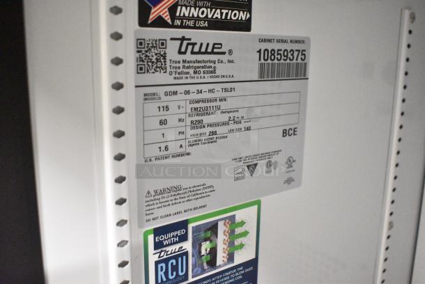 BRAND NEW SCRATCH AND DENT! 2024 True GDM-06-34-HC Metal Mini Cooler Merchandiser. 115 Volts, 1 Phase. Tested and Working! - Image 4 of 4