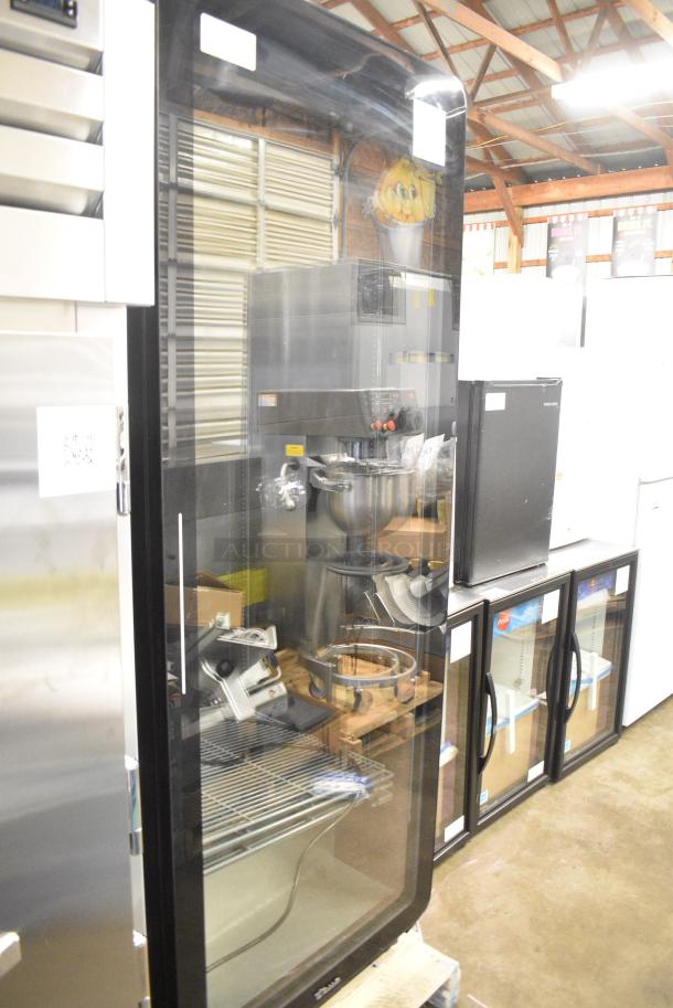 BRAND NEW SCRATCH AND DENT! 2024 True CVM-27-HC Metal Commercial Single Door Reach In Cooler Merchandiser w/ Poly Coated Racks. 115 Volts, 1 Phase. Tested and Working! - Image 2 of 5