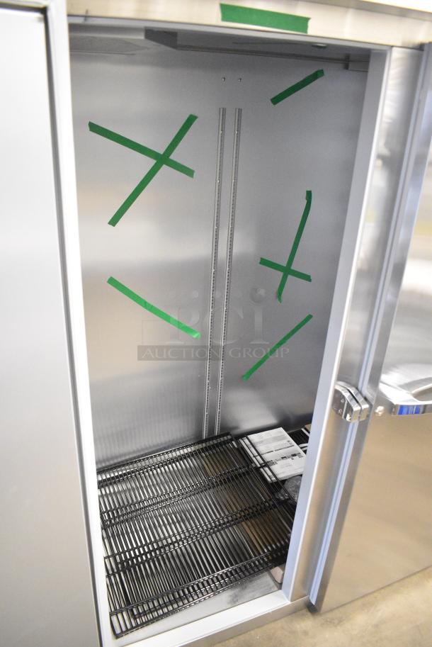 BRAND NEW SCRATCH AND DENT! 2024 True STG2R-2S-HC Stainless Steel Commercial 2 Door Reach In Cooler w/ Poly Coated Racks. 115 Volts, 1 Phase. Tested and Working! - Image 3 of 5