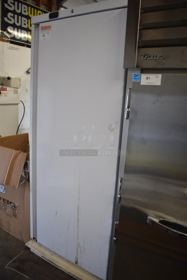 BRAND NEW SCRATCH AND DENT! Galaxy 177GRI18RW Metal Single Door Reach In Cooler. 115 Volts, 1 Phase. Tested and Working! - Image 1 of 4
