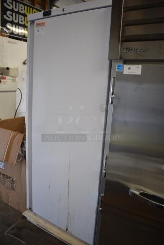 BRAND NEW SCRATCH AND DENT! Galaxy 177GRI18RW Metal Single Door Reach In Cooler. 115 Volts, 1 Phase. Tested and Working!