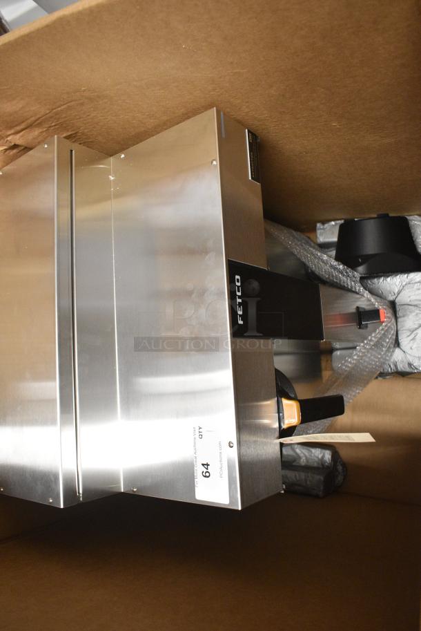 BRAND NEW SCRATCH AND DENT! 2024 Fetco CBS-2252 Stainless Steel Commercial Twin Automatic Digital Coffee Brewer with Metal Brew Basket. 208-240 Volts, 1/3 Phase. - Image 3 of 4