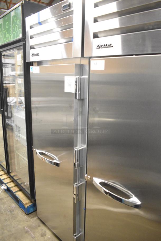 BRAND NEW SCRATCH AND DENT! 2024 True STG1F-1S-HC Stainless Steel Commercial Single Door Reach In Cooler w/ Poly Coated Racks. 115 Volts, 1 Phase. Tested and Working! - Image 1 of 5
