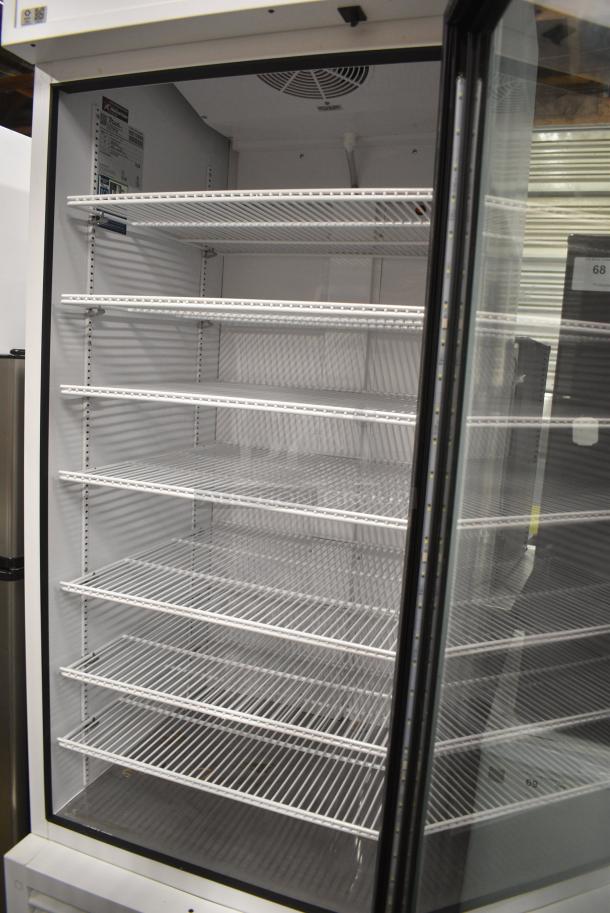 2021 True TSCI-600R-G-PH Metal Commercial Single Door Reach in Cooler Merchandiser w/ Poly Coated Racks. 115 Volts, 1 Phase. Tested and Working! - Image 3 of 5