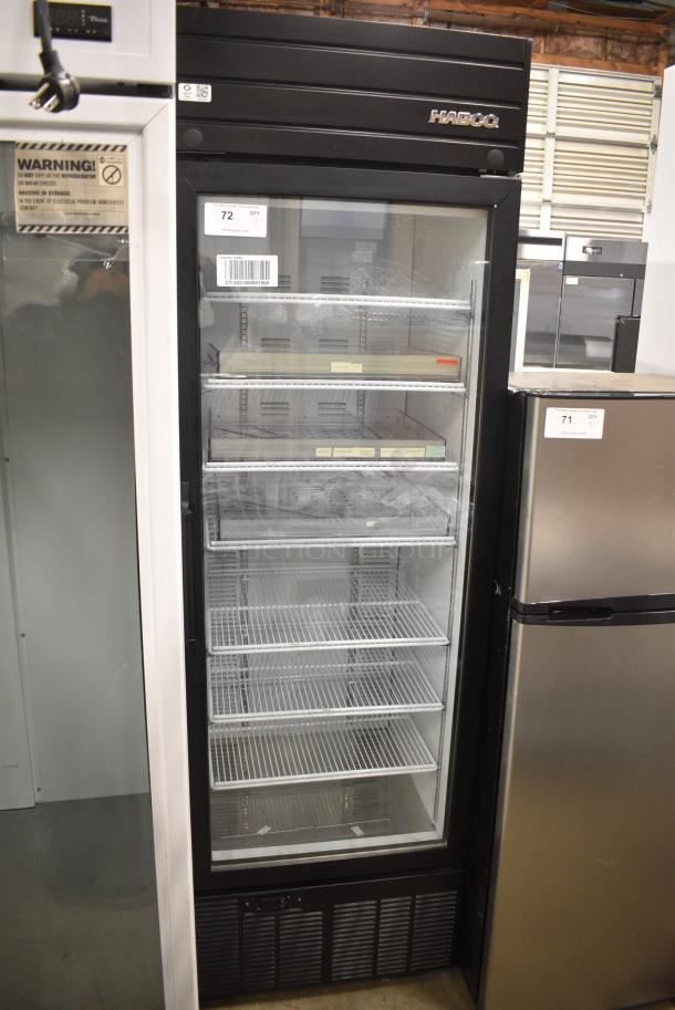 2019 Habco SE18 Metal Commercial Single Door Reach In Cooler Merchandiser w/ Poly Coated Racks. 115 Volts, 1 Phase. Tested and Working! - Image 1 of 4