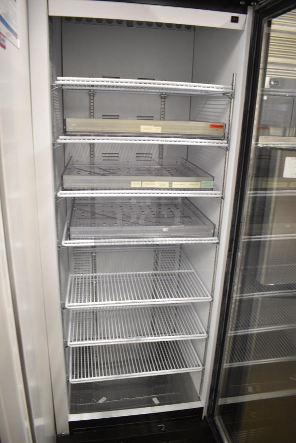 2019 Habco SE18 Metal Commercial Single Door Reach In Cooler Merchandiser w/ Poly Coated Racks. 115 Volts, 1 Phase. Tested and Working! - Image 3 of 4