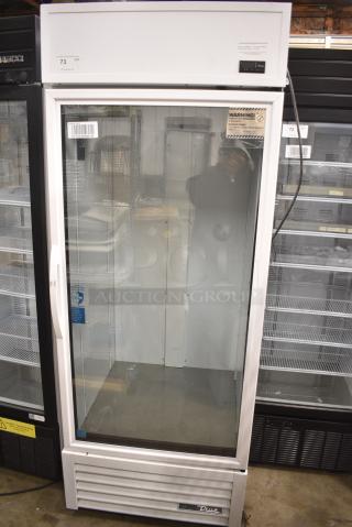 2021 True TSCI-600R-G-PH Metal Commercial Single Door Reach in Cooler Merchandiser. 115 Volts, 1 Phase. Tested and Working!