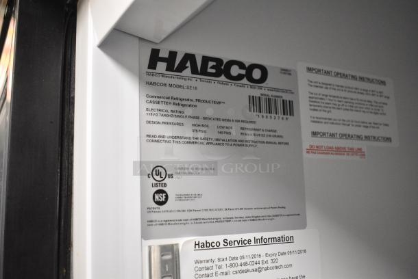 2019 Habco SE18 Metal Commercial Single Door Reach In Cooler Merchandiser w/ Poly Coated Racks. 115 Volts, 1 Phase. Tested and Working! - Image 4 of 4