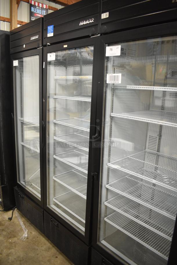 2019 Habco SE18 Metal Commercial Single Door Reach In Cooler Merchandiser w/ Poly Coated Racks. 115 Volts, 1 Phase. Tested and Working! - Image 1 of 4