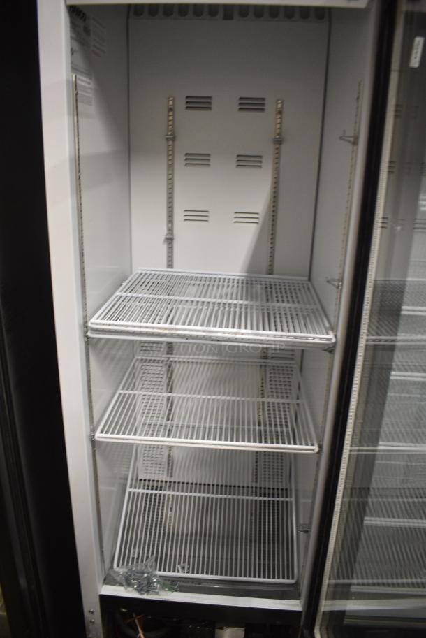 2019 Habco SE18 Metal Commercial Single Door Reach In Cooler Merchandiser w/ Poly Coated Racks. 115 Volts, 1 Phase. Tested and Working! - Image 4 of 6