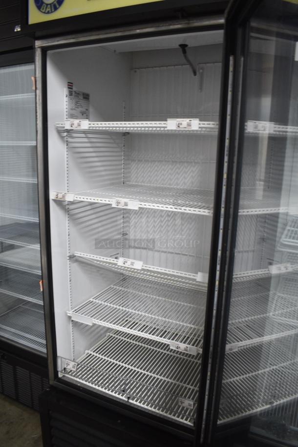 2017 True GDM-26F-HC Metal Commercial Single Door Reach In Freezer Merchandiser w/ Poly Coated Racks. 115 Volts, 1 Phase. Tested and Does Not Power On - Image 4 of 5