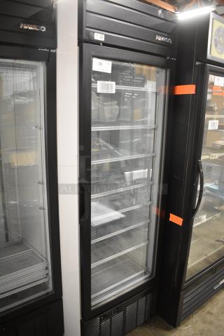 2019 Habco SE18 Metal Commercial Single Door Reach In Cooler Merchandiser w/ Poly Coated Racks. 115 Volts, 1 Phase. Tested and Working!