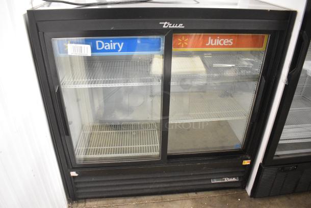 2018 True GDM-41SL-48-HC-LD Metal Commercial 2 Door Reach In Cooler Merchandiser w/ Poly Coated Racks. 115 Volts, 1 Phase. Tested and Working! - Image 1 of 6