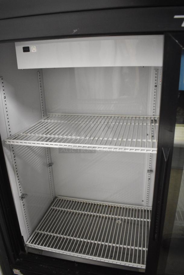 2018 True GDM-41SL-48-HC-LD Metal Commercial 2 Door Reach In Cooler Merchandiser w/ Poly Coated Racks. 115 Volts, 1 Phase. Tested and Working! - Image 4 of 6