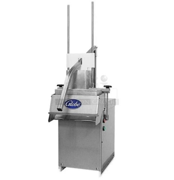 BRAND NEW SCRATCH AND DENT! Globe GSCS3-3 Stainless Steel Countertop Cheese Shredder. 230 Volts, 3 Phase. - Image 1 of 5