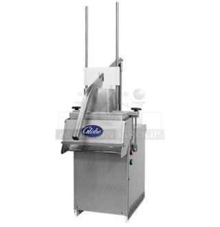 BRAND NEW SCRATCH AND DENT! Globe GSCS3-3 Stainless Steel Countertop Cheese Shredder. 230 Volts, 3 Phase.
