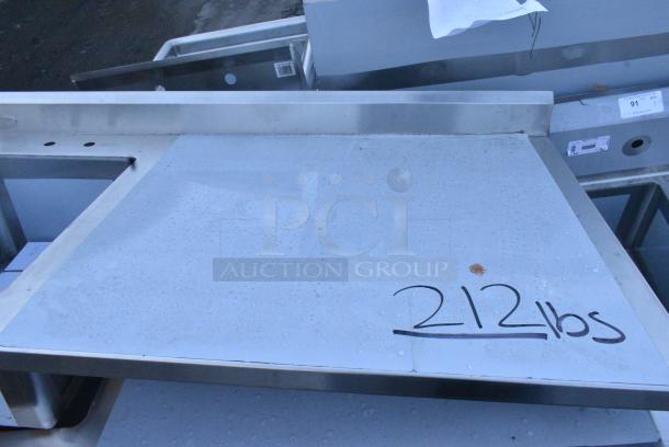 BRAND NEW SCRATCH AND DENT! Regency 600ST3060L Stainless Steel Counter w/ Single Bay Sink. Bay 16.5x16.5x11.5. No Legs. - Image 3 of 6