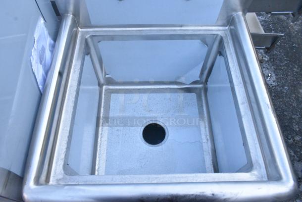 BRAND NEW SCRATCH AND DENT! Steelton 522CS11818N 23 1/2" 18-Gauge Stainless Steel One Compartment Commercial Sink without Drainboard - 18" x 18" x 12" Bowl. No Legs. - Image 2 of 2