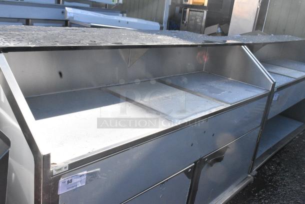 BRAND NEW SCRATCH AND DENT! Regency 600PB74S 74" Standard Stainless Steel Portable Bar with Two Removable Speed Rails, Ice Bin, and Removable Ice Bin Cover - Image 2 of 4