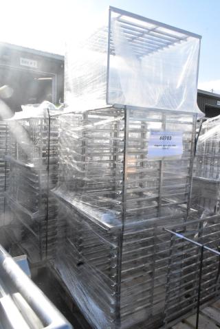 5 BRAND NEW!  60703 Stainless Steel Commercial Cassette Pan Rack for 102. 5 Times Your Bid!