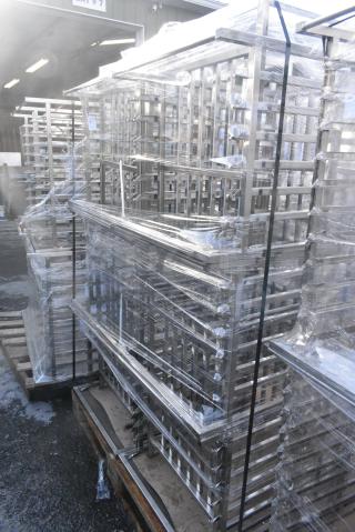 9 BRAND NEW! Stainless Steel Commercial Pan Rack. 9 Times Your Bid!