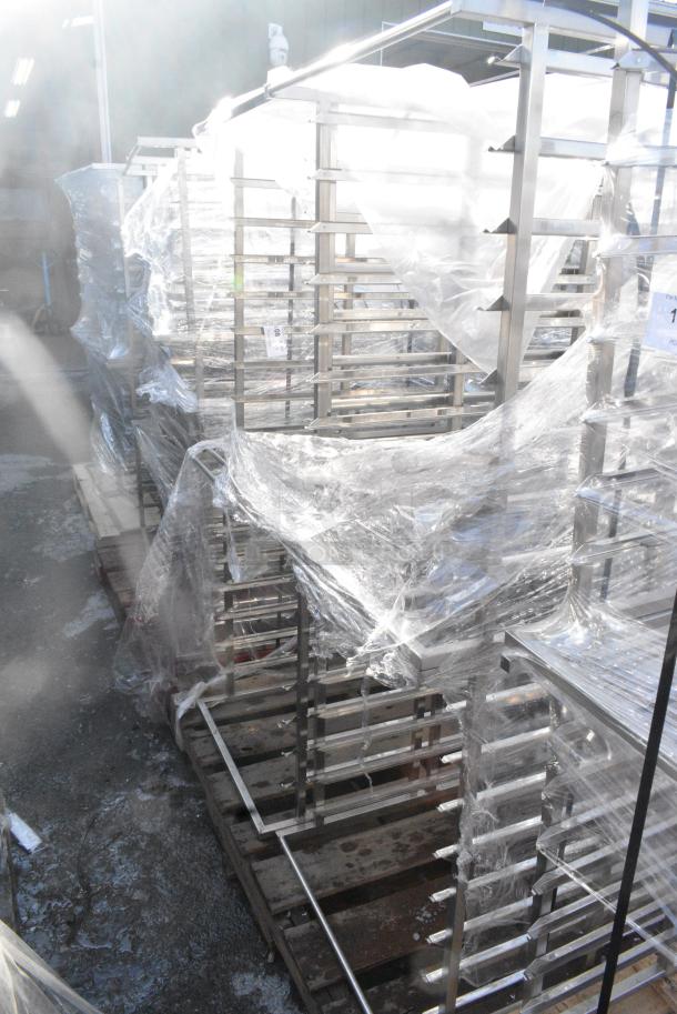 4 BRAND NEW! Stainless Steel Commercial Pan Rack. 4 Times Your Bid! - Image 1 of 2