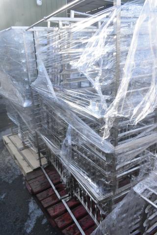 7 BRAND NEW! Stainless Steel Commercial Pan Rack. 7 Times Your Bid!
