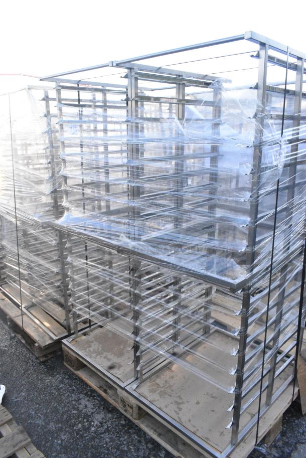 4 BRAND NEW! 60704 Stainless Steel Commercial Pan Rack. 4 Times Your Bid! - Image 1 of 3