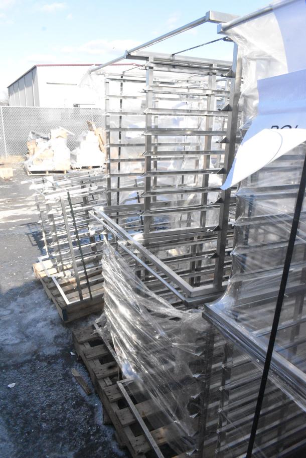 4 BRAND NEW! Stainless Steel Commercial Pan Rack. 4 Times Your Bid! - Image 1 of 3