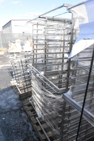 4 BRAND NEW! Stainless Steel Commercial Pan Rack. 4 Times Your Bid!