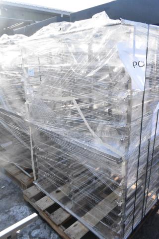 4 BRAND NEW! Stainless Steel Commercial Pan Rack. 4 Times Your Bid!