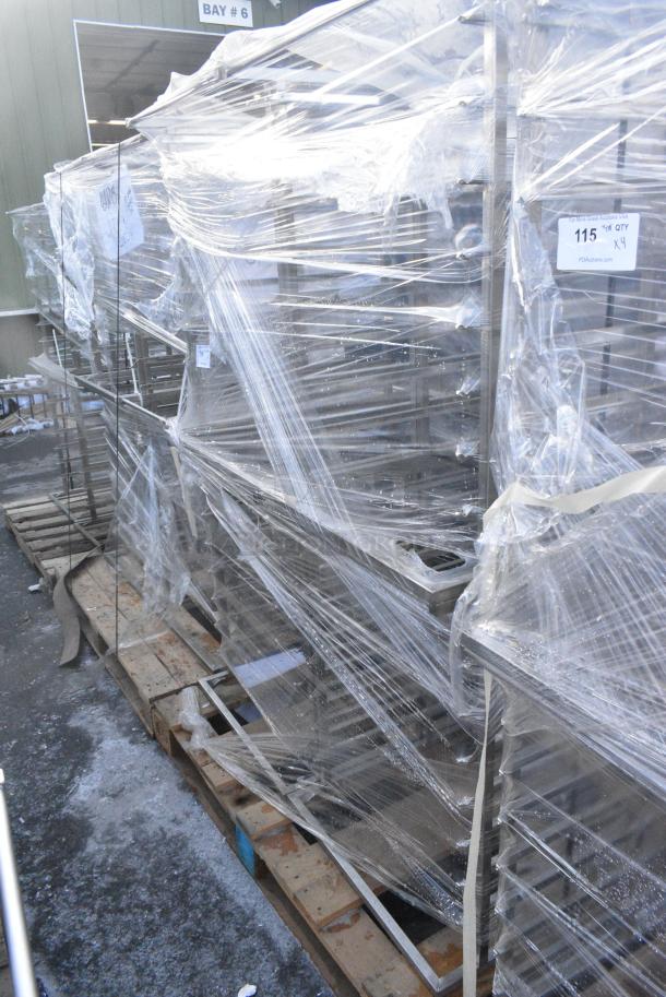 4 BRAND NEW! Stainless Steel Commercial Pan Rack. 4 Times Your Bid! - Image 1 of 2