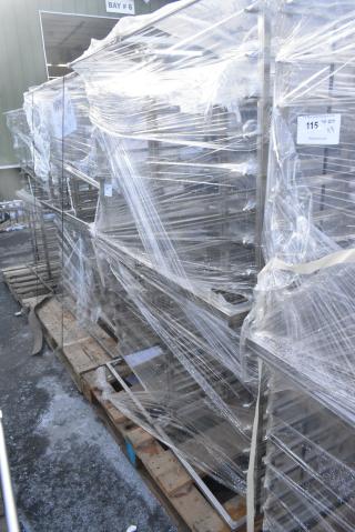 4 BRAND NEW! Stainless Steel Commercial Pan Rack. 4 Times Your Bid!