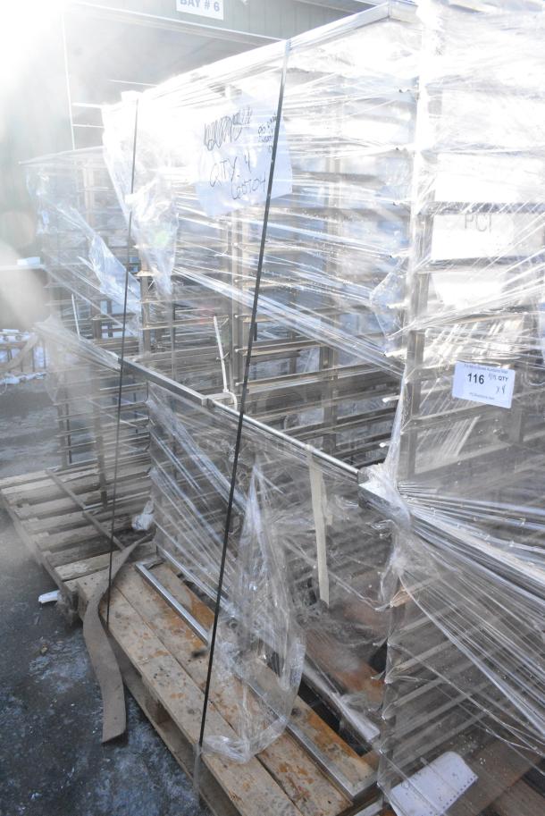 4 BRAND NEW! 60704 Stainless Steel Commercial Pan Rack. 4 Times Your Bid! - Image 1 of 3