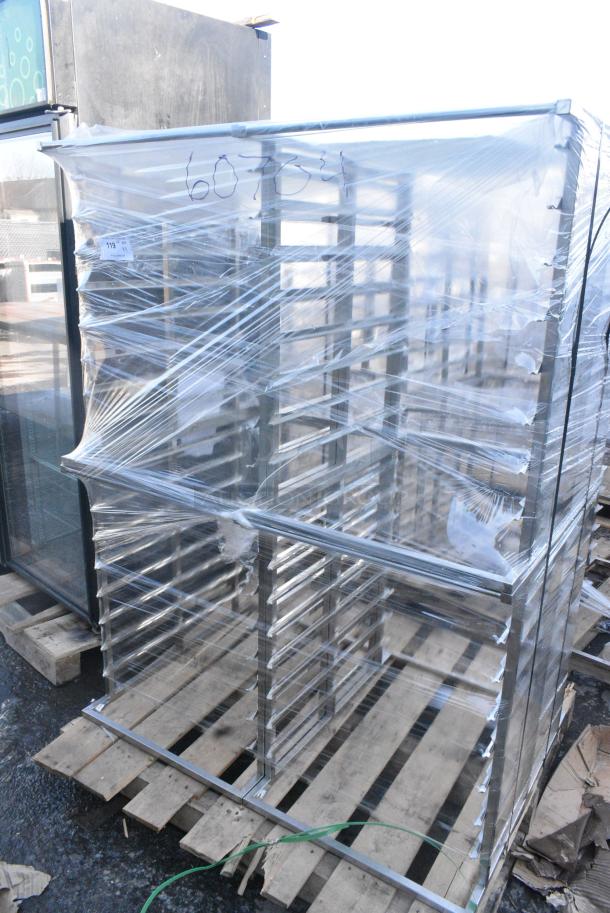 4 BRAND NEW! Stainless Steel Commercial Pan Rack. 4 Times Your Bid! - Image 1 of 3