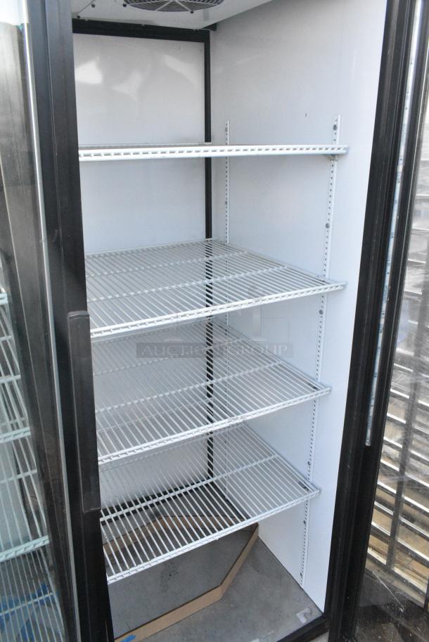 True GDM-52TM-RL-LD Metal Commercial 2 Door Reach In Cooler Merchandiser w/ Poly Coated Racks. 115 Volts, 1 Phase. - Image 4 of 5