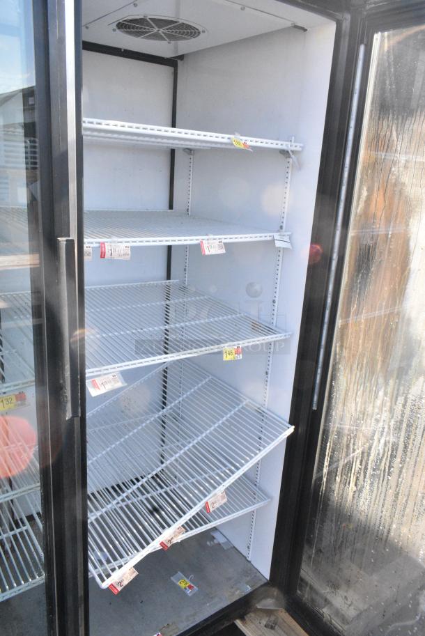True GDM-52TM-RL-LD Metal Commercial 2 Door Reach In Cooler Merchandiser w/ Poly Coated Racks. 115 Volts, 1 Phase. - Image 4 of 5
