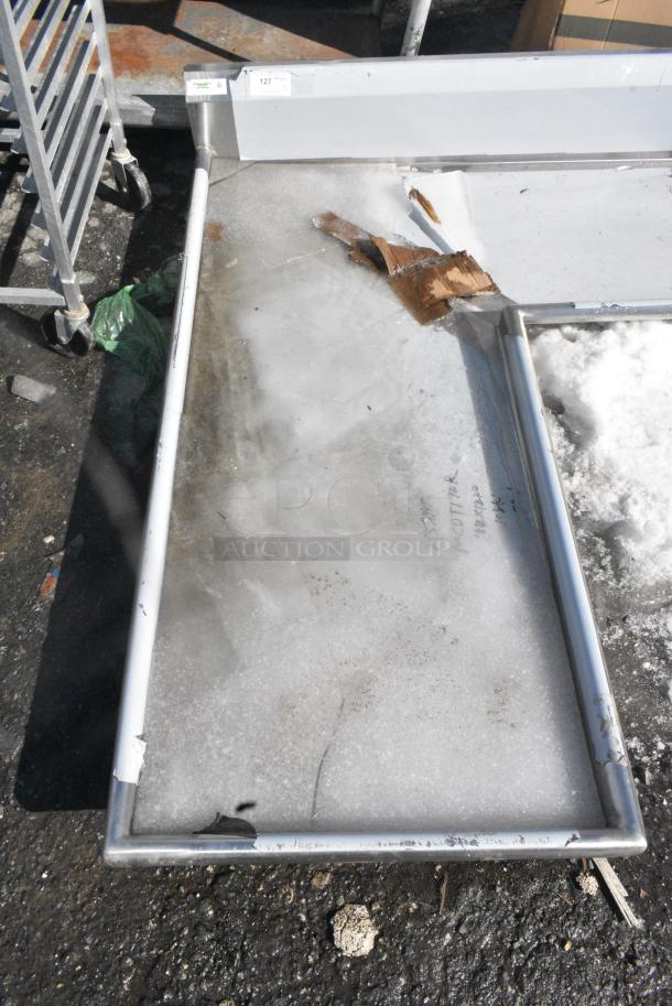 BRAND NEW SCRATCH AND DENT! Regency 600CDT172L 6' 16-Gauge Stainless Steel Clean L-Shape Dishtable - Island. No Legs. - Image 2 of 5