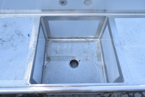 BRAND NEW SCRATCH AND DENT! Regency 600S12424218 Stainless Steel Single Bay Sink w/ Dual Drain Boards. No Legs. - Image 5 of 7
